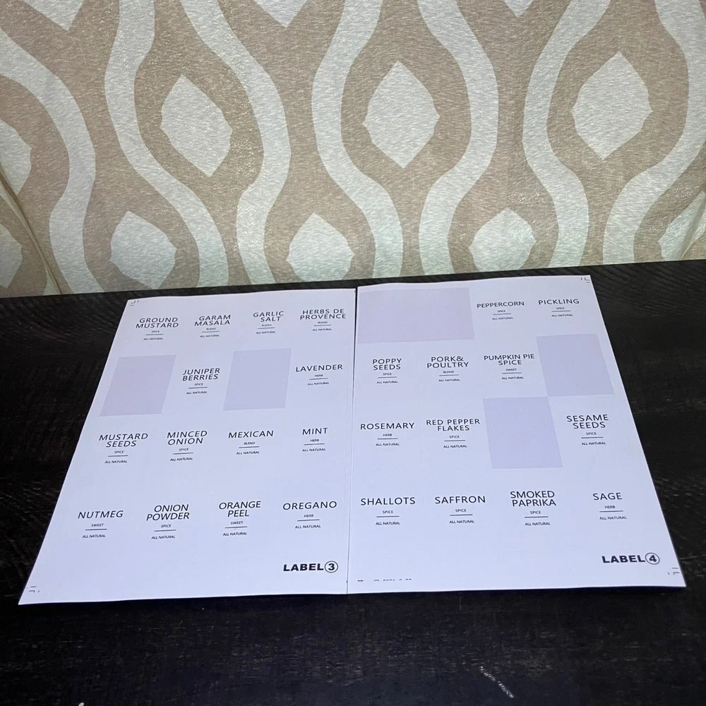 Chalkboard Spice Labels Stickers and Pens for Jars Containers  Organization